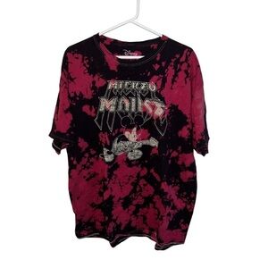 Disney Mickey Mouse Pink and Black tie dye Short Sleeve Tee
